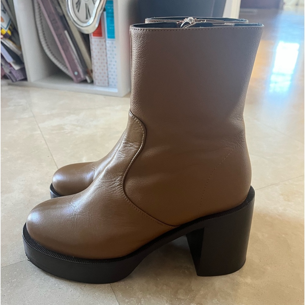Brown Leather Simon Miller Platform Boots